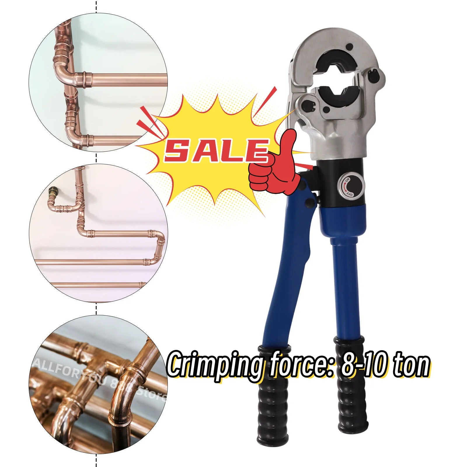 Profession elles Crimp zangen set Press werkzeug für Kupfer rohr backen einsätze Griff länge 25cm
