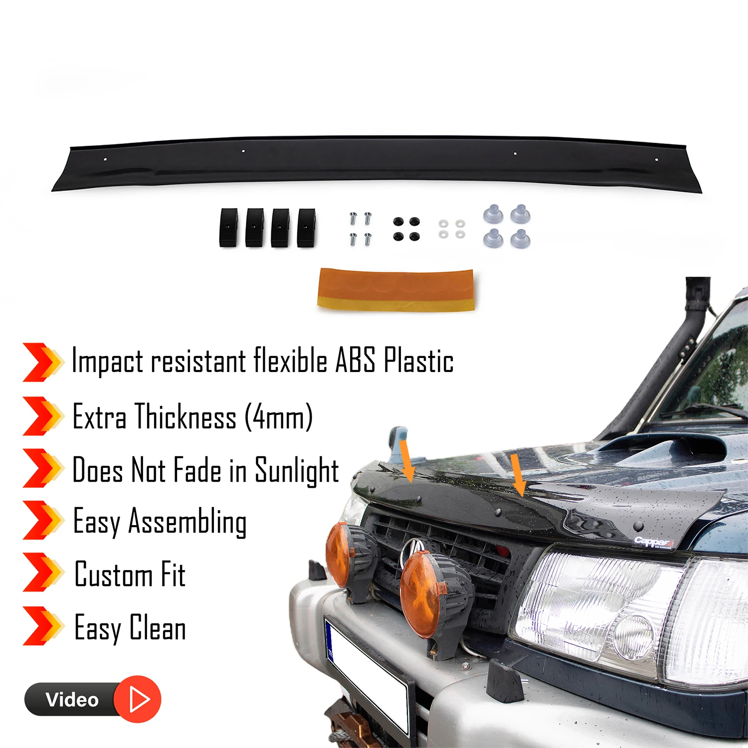 Hauben ab weiser schutz für Hyundai Galloper (2013-2017) Bug Shield Motorhauben schutz/4mm Dicke und
