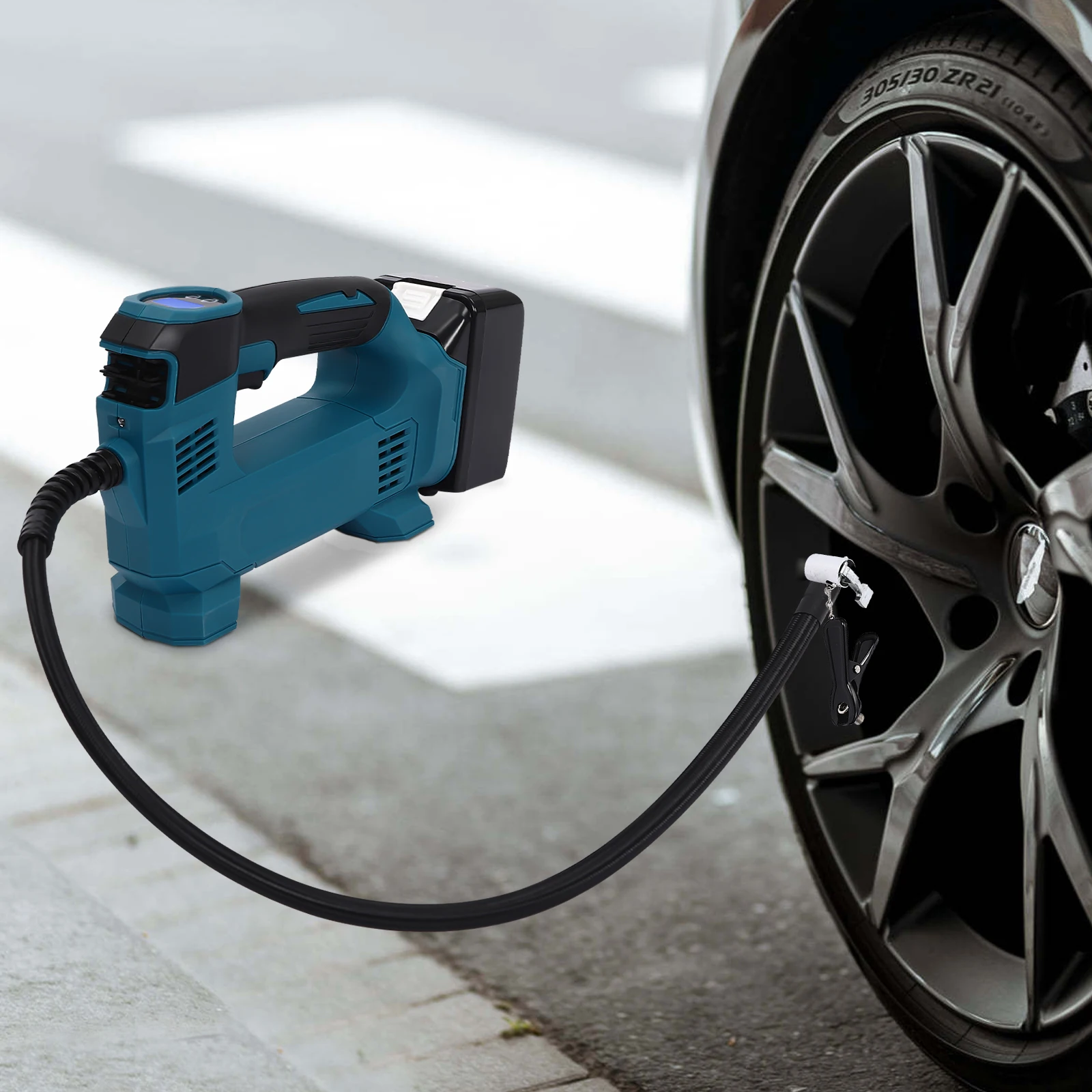Tragbare Digital anzeige Reifen füller pumpe elektrische Luftpumpe Motorrad Fahrrad ball Auto Luft