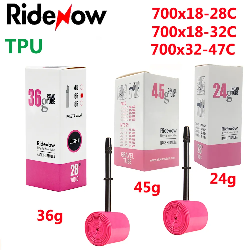 RideNow TPU Fiets Binnenband 700C 700x18 23 25 28 32 35 37 40 47C Road Fietsband MTB Fiets Camera 29x1.5 1.75 1.9 pneu aro