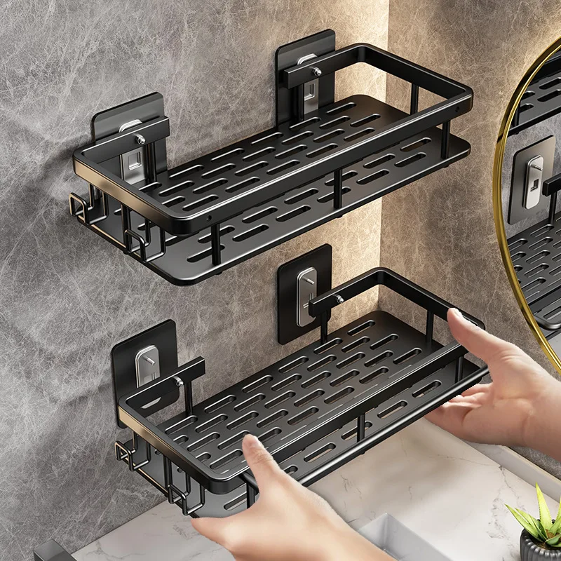 Wandbehang Ecke Rechteckiges Rack Badezimmer Regal Handtuchhalter Regale Wand Dusche Shampoo Rack