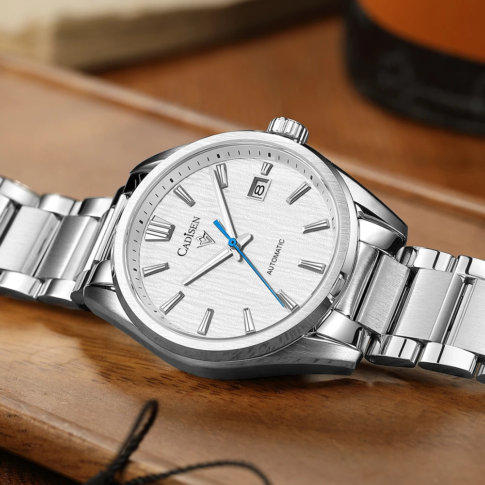 CADISEN 2024 Neue Luxus Männer Mechanische Armbanduhren 10 Bar Wasserdichte Japanische NH35 Bewegung