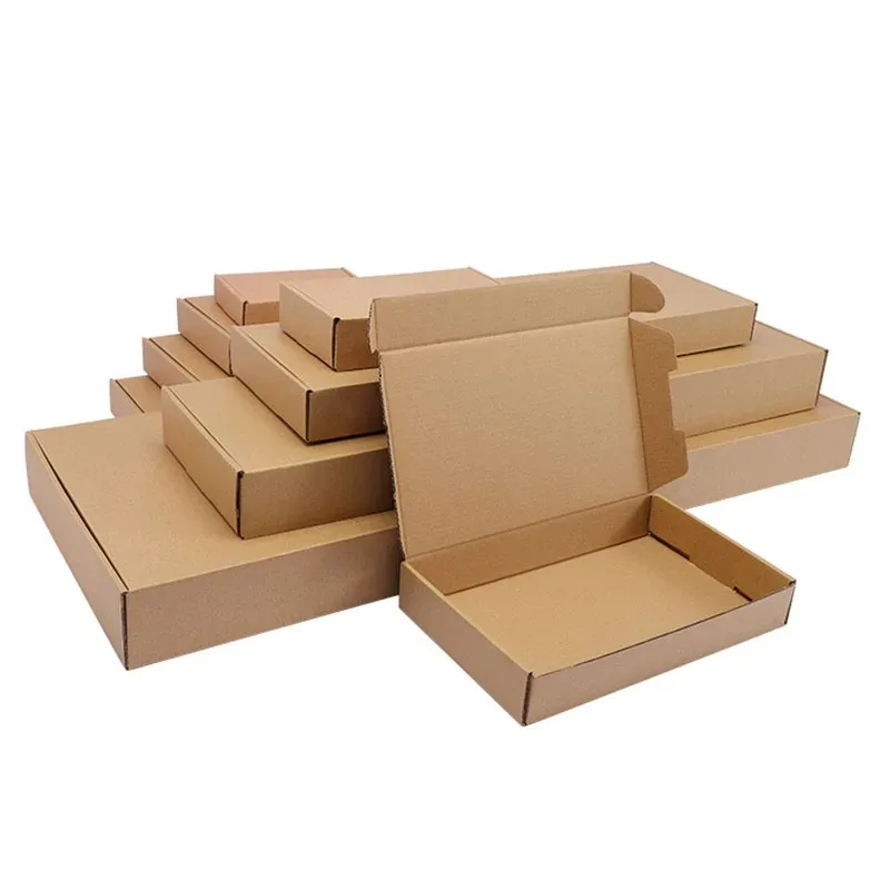 10PCS 6 Specifi Extra hard white/brown multi-size brown carton packaging wedding party small gift