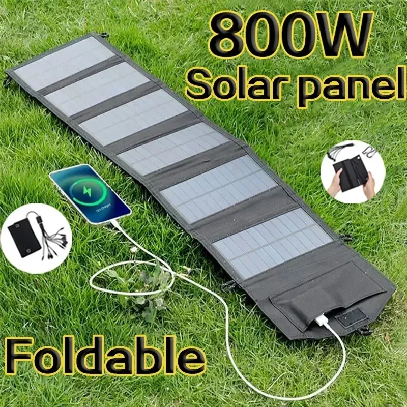 Solar panel 800w faltbar 6-fach tragbare Solarpanels Ladegerät USB5V DC Vollzeit Power Solar panel
