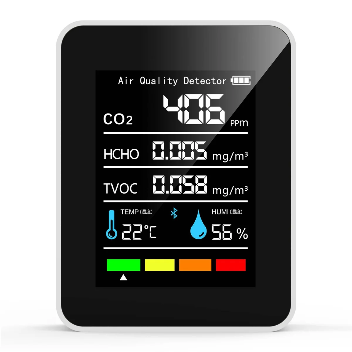 5 in1 CO2-Meter digitaler Temperatur-Feuchtigkeit tester Kohlendioxid-Detektor Luftqualität monitor