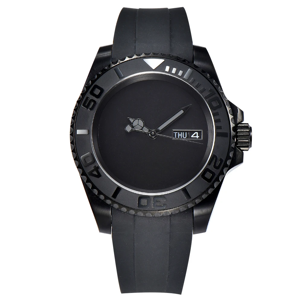 40.5mm Diving Automatic Mechanical Men's watches NH36 Movement Ceramic Bezel Waterproof Wristwatch
