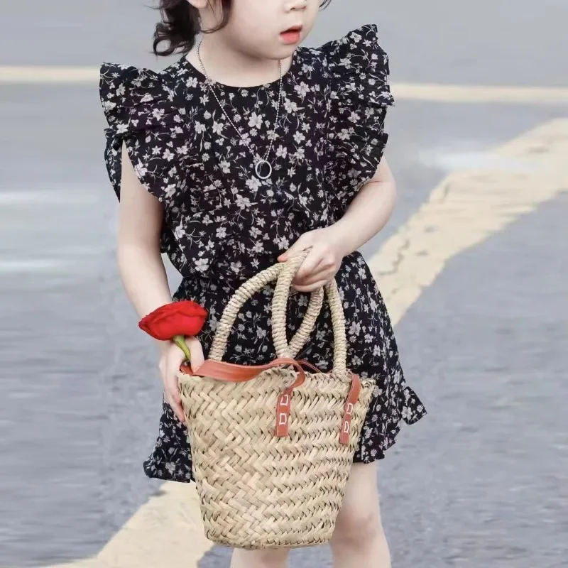 2024 sommer Baby Mädchen Kleidung Set Baumwolle Floral Top + Shorts Mädchen Outfit Set Kinder
