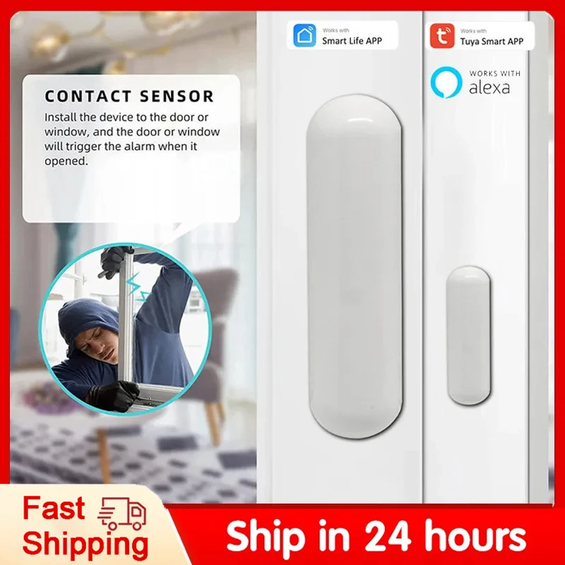 Tuya Tür Fenster Magnets ensor ZigBee drahtlose Mini-Verbindung Smart Home drahtlose Tür detektoren