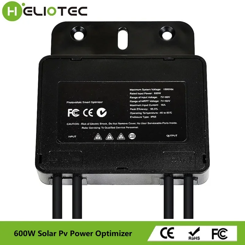 Integrierter PV-Leistungsoptimierer, 600 W, 60 V Eingang, IP67, Echtzeit-Solarpanel-Überwachung,