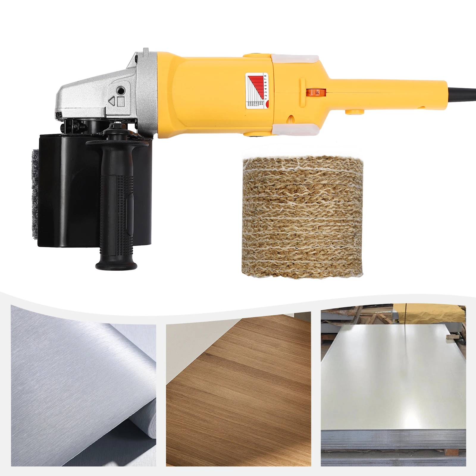 1400 W elektrische Satinmaschine Satin-Maschine Schleifmaschine Polierwerkzeug zum Zeichnen von