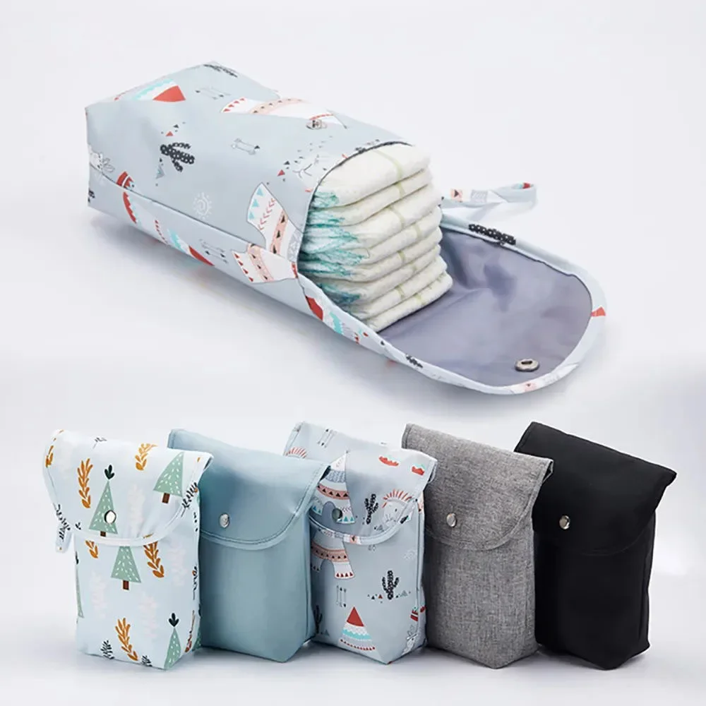 Neue wasserdichte und wieder verwendbare Baby windel tasche Baby handtasche Kapazität Mama Einweg