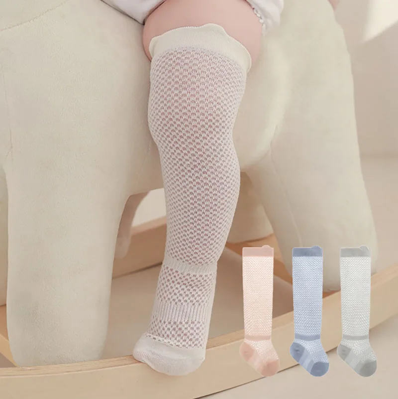 3 paare/los Sommer Baby niedlich lange Strümpfe für Neugeborene 0-3y Mädchen dünne Art Kleinkind