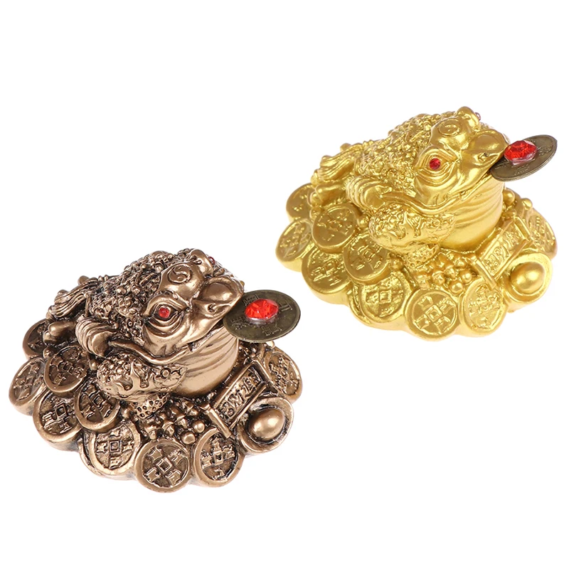 1 stücke chinesische Glück Frosch Feng Shui Glück dreibeinige Geld Kröte Home Office Shop Business