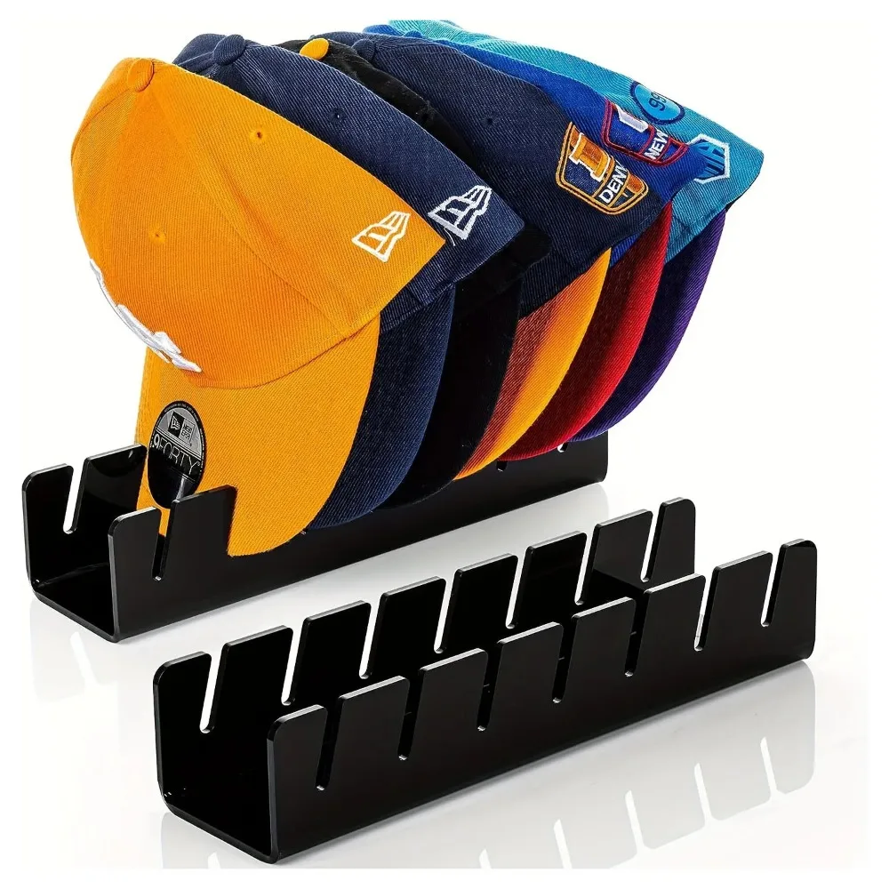 Hut Aufbewahrung halter Acryl 7-Loch Baseball kappe Display Rack platzsparend Home Schrank Lagerung