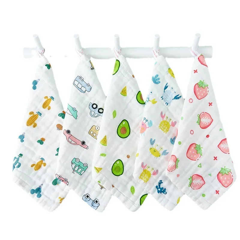 1 teile/los Musselin 6 Schichten Baumwolle Weiche Baby Handtücher Baby Gesicht Handtuch Taschentuch