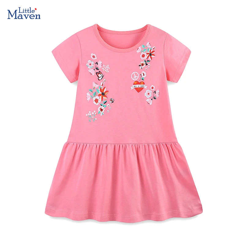 Kleine Maven Baby Mädchen Sommer neue Kinder kleidung Kinder kleidung Kleinkind Prinzessin Baumwolle