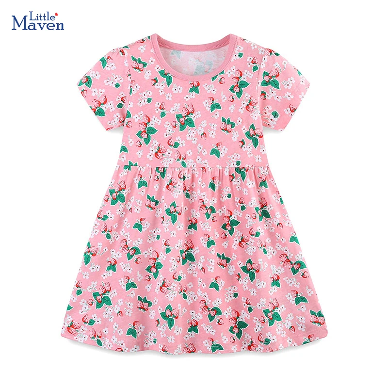 Kleine Maven Kinder Kleidung Baby Mädchen Sommer neue Kinder kleidung Kleinkind Prinzessin Baumwolle