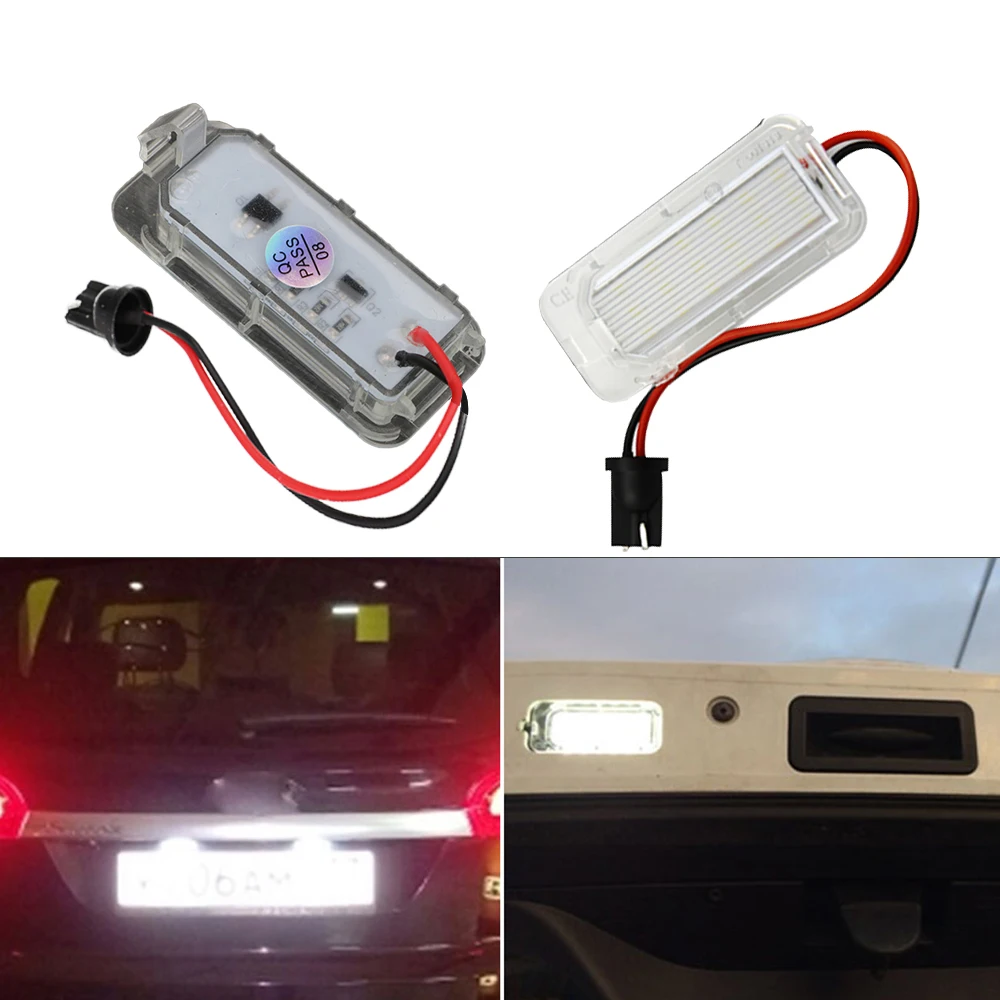 2 Stück LED-Nummern schild Licht Lampe für Ford Focus 5d Fiesta Mondeo MK4 C-Max MK2 S-Max Kuga