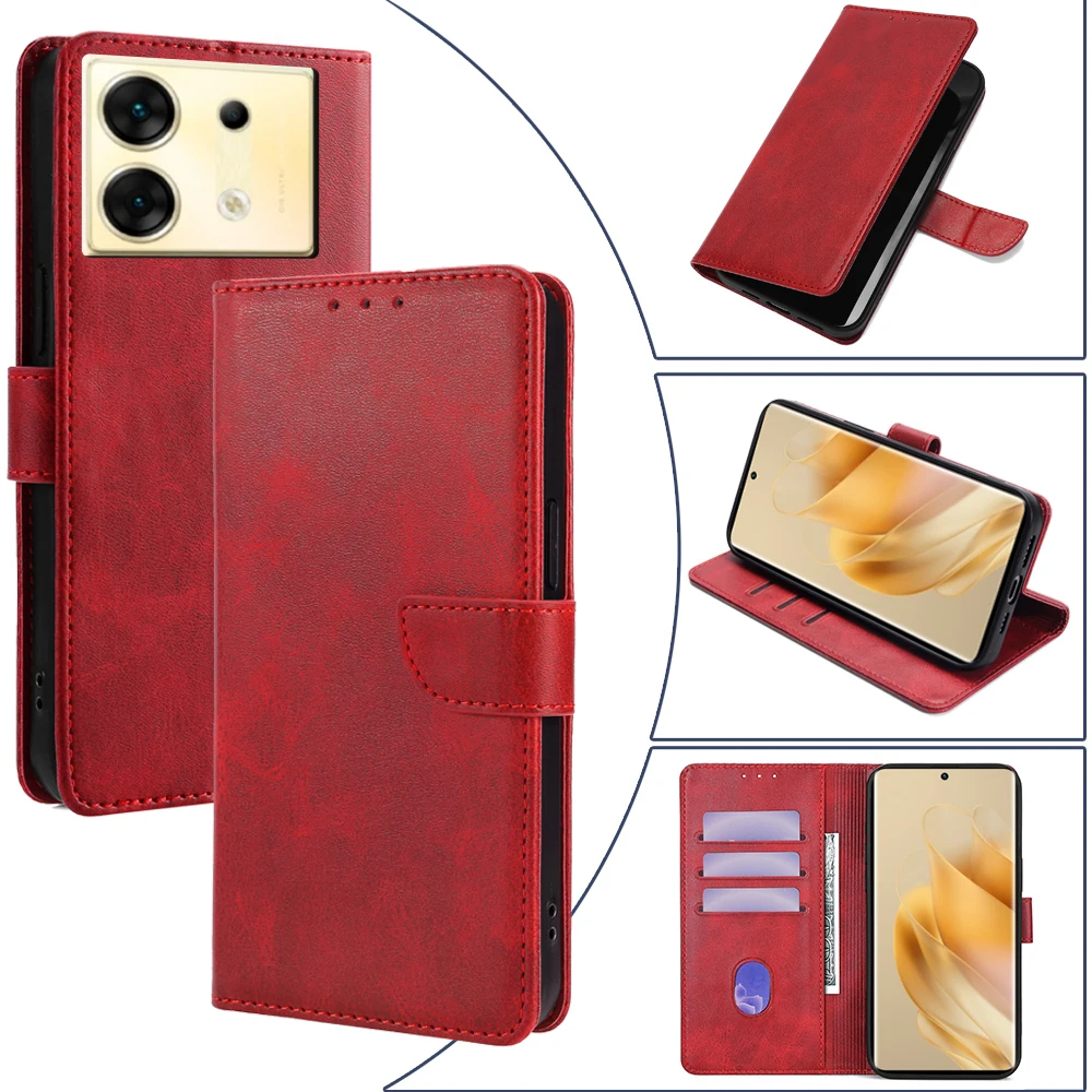 Business Leder Handy hülle für Infinix Note 30 12 11 GT 10 Pro G88 VIP 30i 7 Lite Zero 30 Flip Cover
