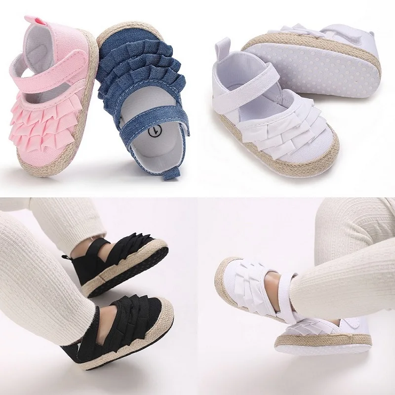 0-18M Baby Mädchen Baumwolle Schuhe Retro Frühling Herbst Kleinkinder Prewalkers Baumwolle Schuhe