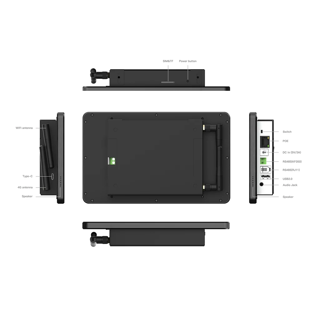 Smart Home Automation Controller rs485 Touch panel rj45 iot knx Wand halterung Tablet Odm Anpassung