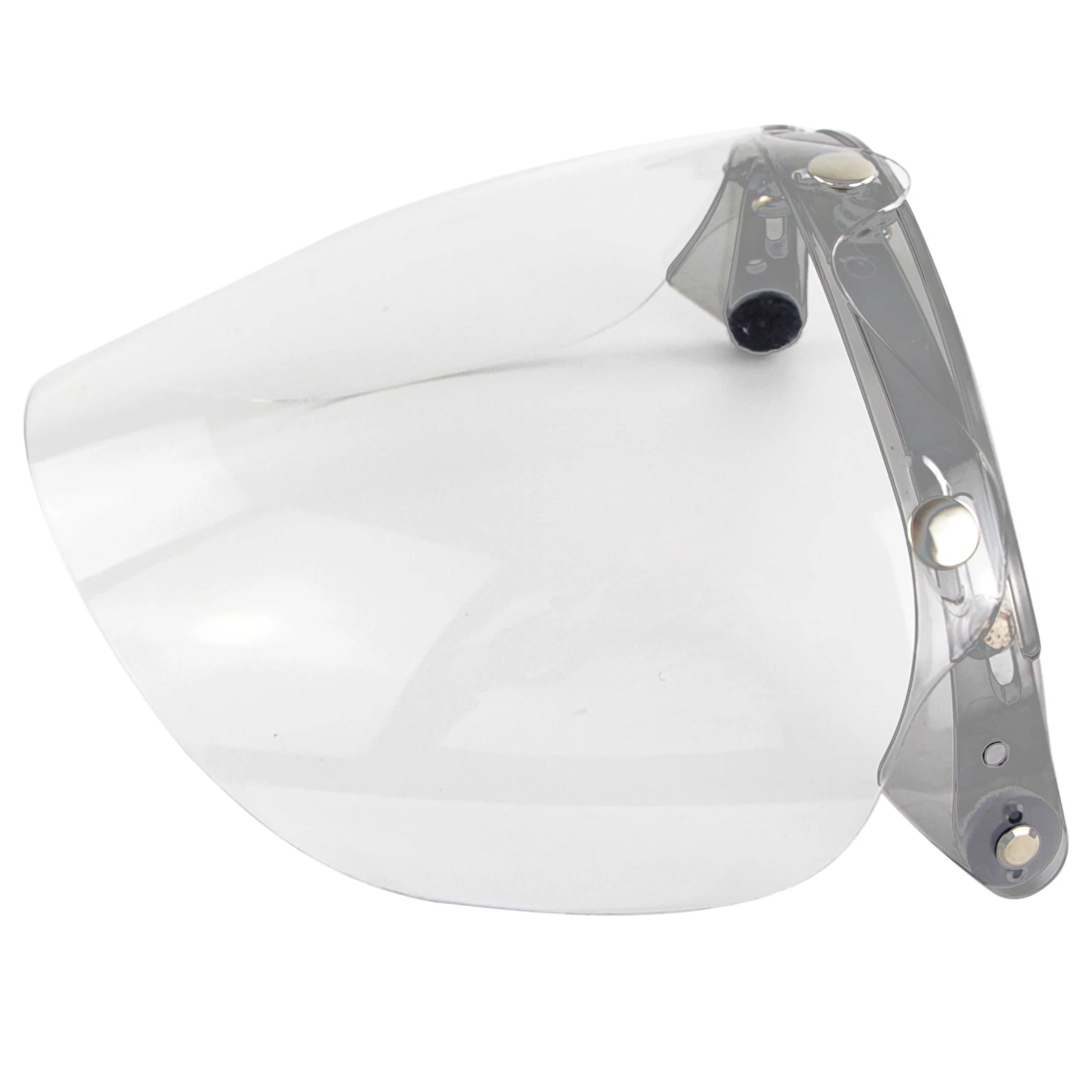 Open Face Helm Visier Motorrad Helm Blase Linse 3-Snap Blase Wind Schild Visier Anti-UV/Anti-fog