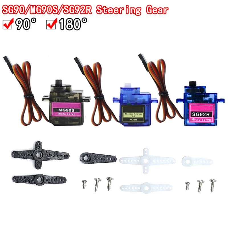 Smart Electronics Rc Mini Micro Classic Servo Tester SG90 MG90S SG92R Kunststoffgetriebe für Arduino