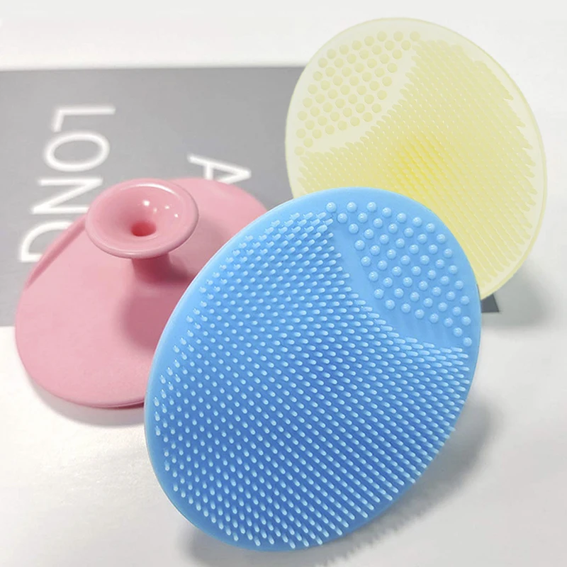 3 Stück Baby Shampoo Bürste Kopfhaut Massage bürste Bad Reinigungs bürste weiches Silikon Peeling