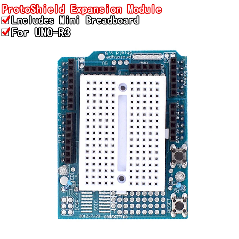 Uno proto schild prototyp expansion board mit SYB-170 mini bread board basierend auf arduino r3
