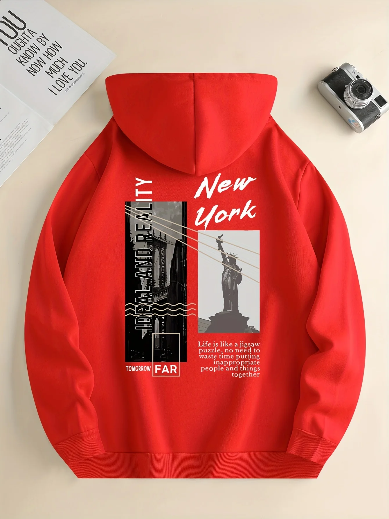 New York City Bild gedruckt Hoodies Street Fashion Frauen Sweatshirts Fleece weichen Pullover