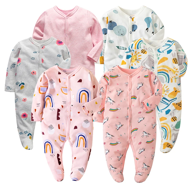 Sommer Herbst Frühling Toddelr Kleidung Baby kleidung Neugeborene Baby Boy Mädchen Overall 0-12