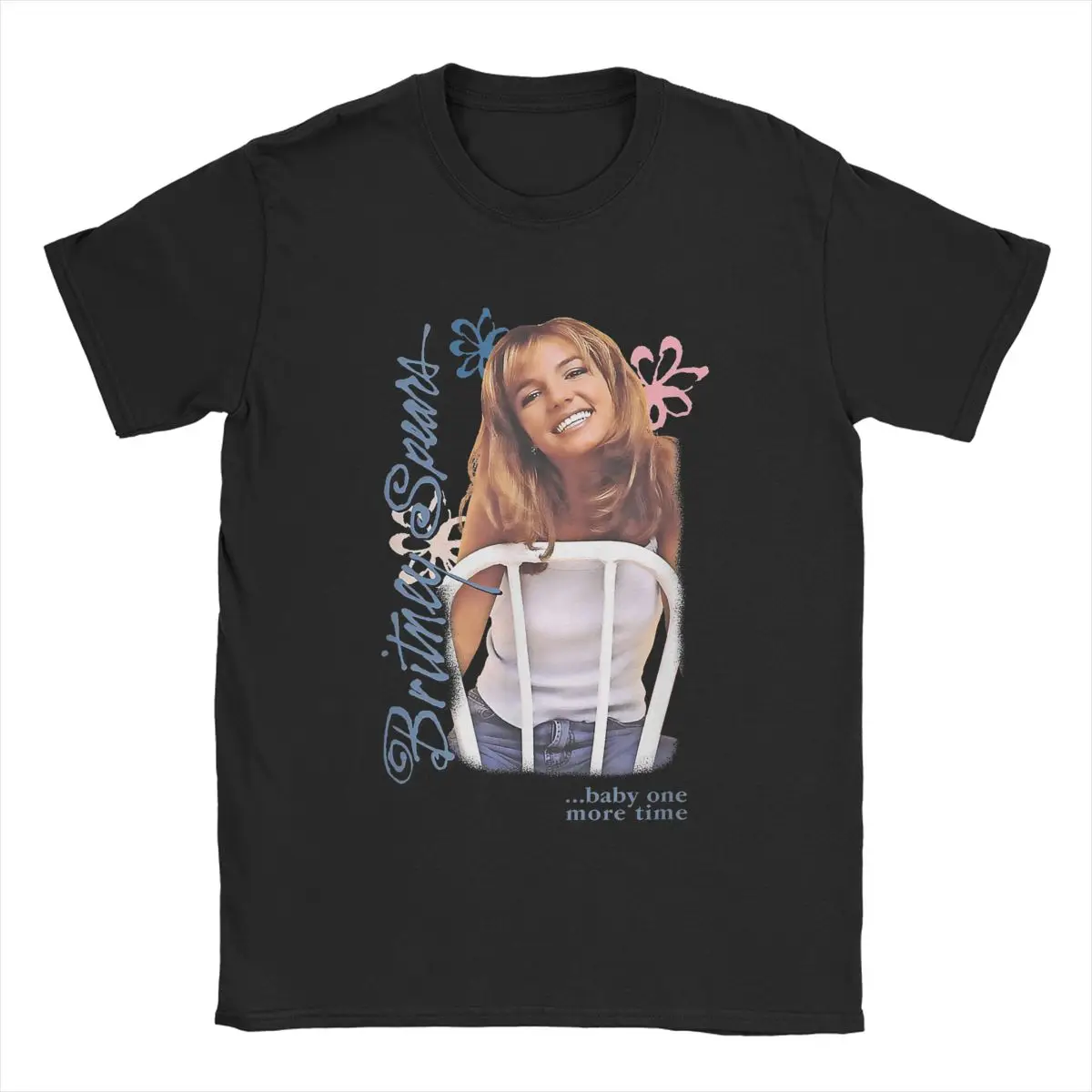 Vintage Britney T-Shirt Speere Baby ein weiteres Mal Männer runden Kragen 100% Baumwolle T-Shirt