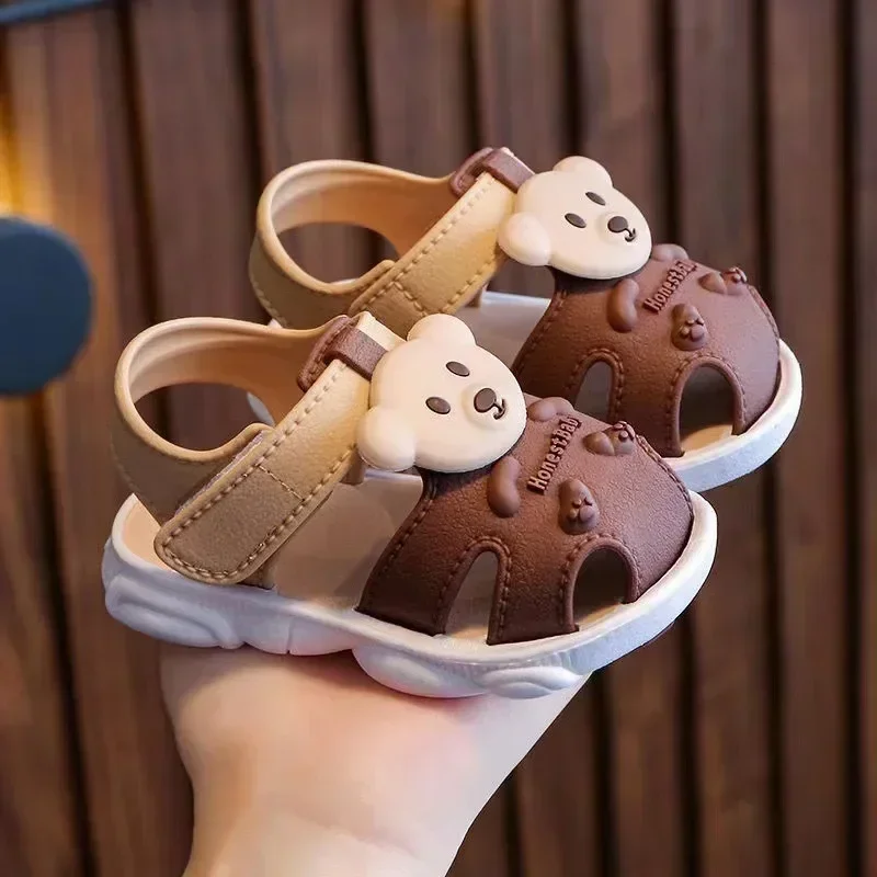 2024 Sommer Baby Jungen Mädchen Sandalen Kinder Strands andalen Cartoon Kleinkind Kleinkind Schuhe