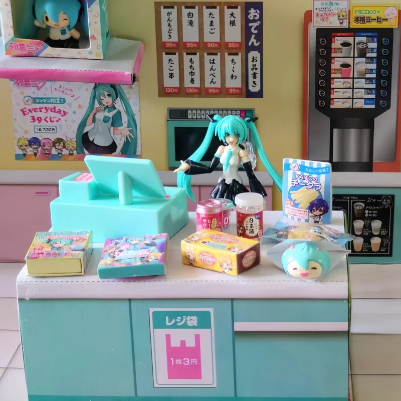 Anime Hatsune Miku 39 Convenience Store Blind Box Kaito Kawaii Miniatur Food Requisiten Modell