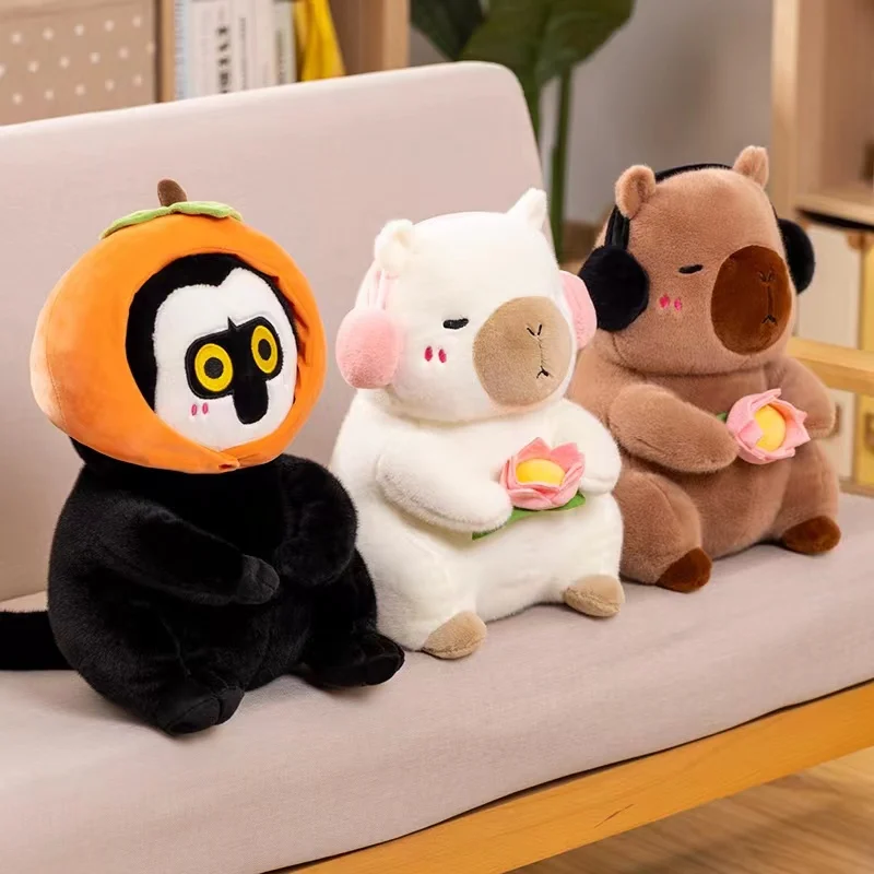 Lotus Capybara Persimmon Affe Plüschtiere Schöne Cartoon Tier Gefüllte Puppe Urlaub Geschenk Home