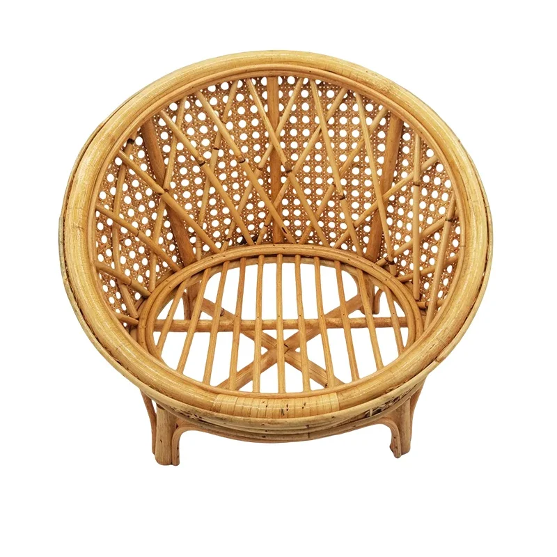 Neugeborene Fotografie Requisiten Sofa Baby Rattan Bett Stuhl hand gewebte Krippe Möbel Studio Foto