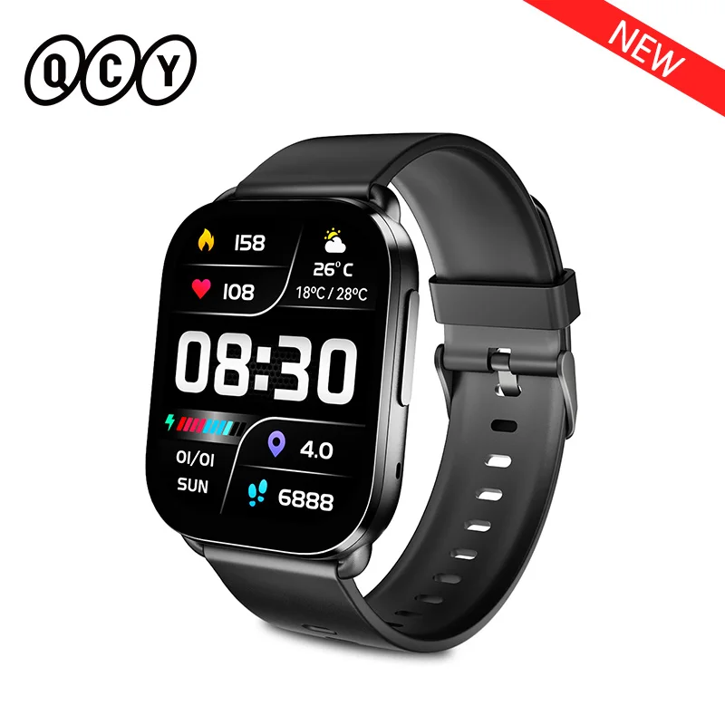 QCY Watch GS Bluetooth-Anruf-Smartwatch 2,02'' Full-Touchscreen-Fitness-Tracker für über 100