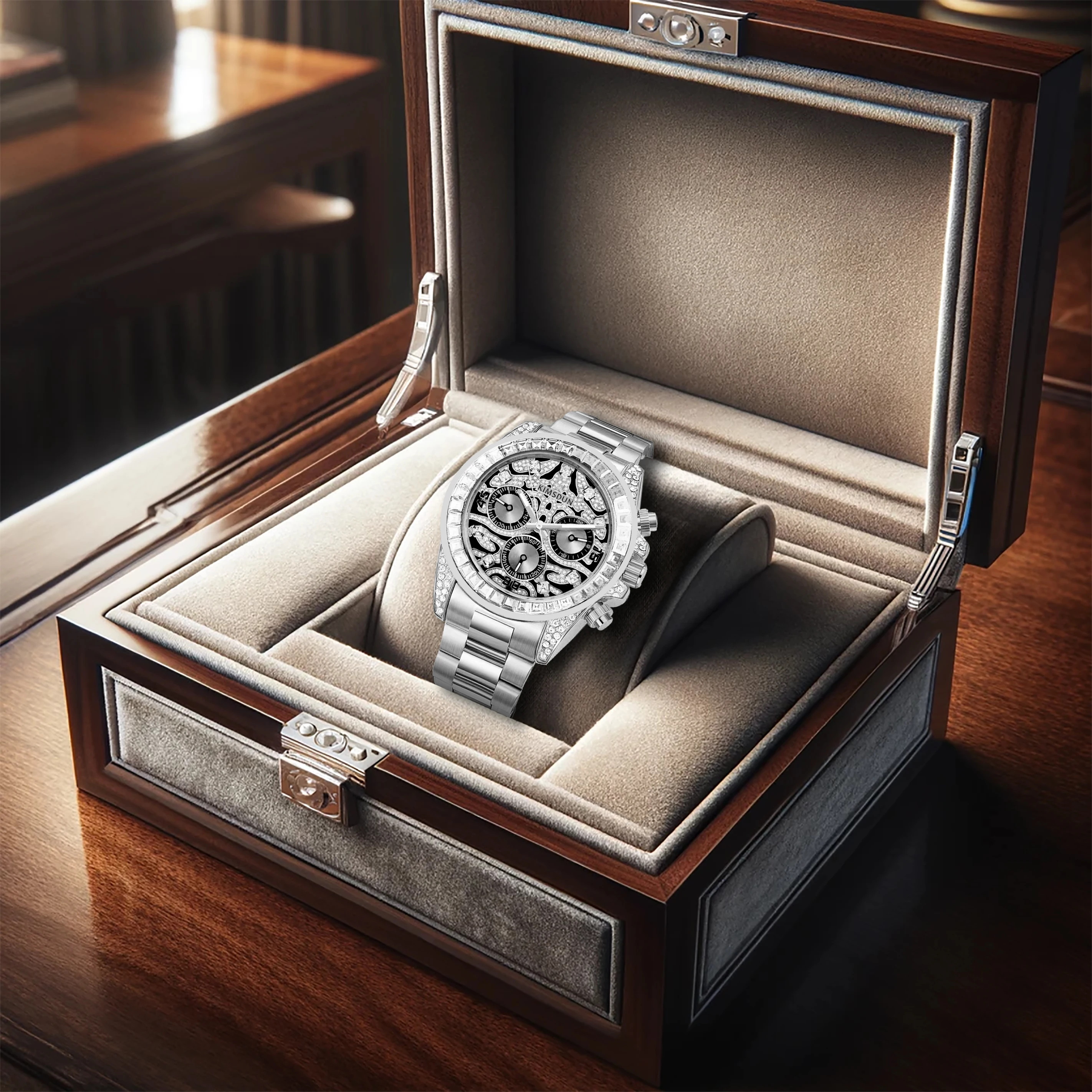 Herren trend ige High-End voll automatische Herren uhr mit hohem ästhetischen Wert, Business