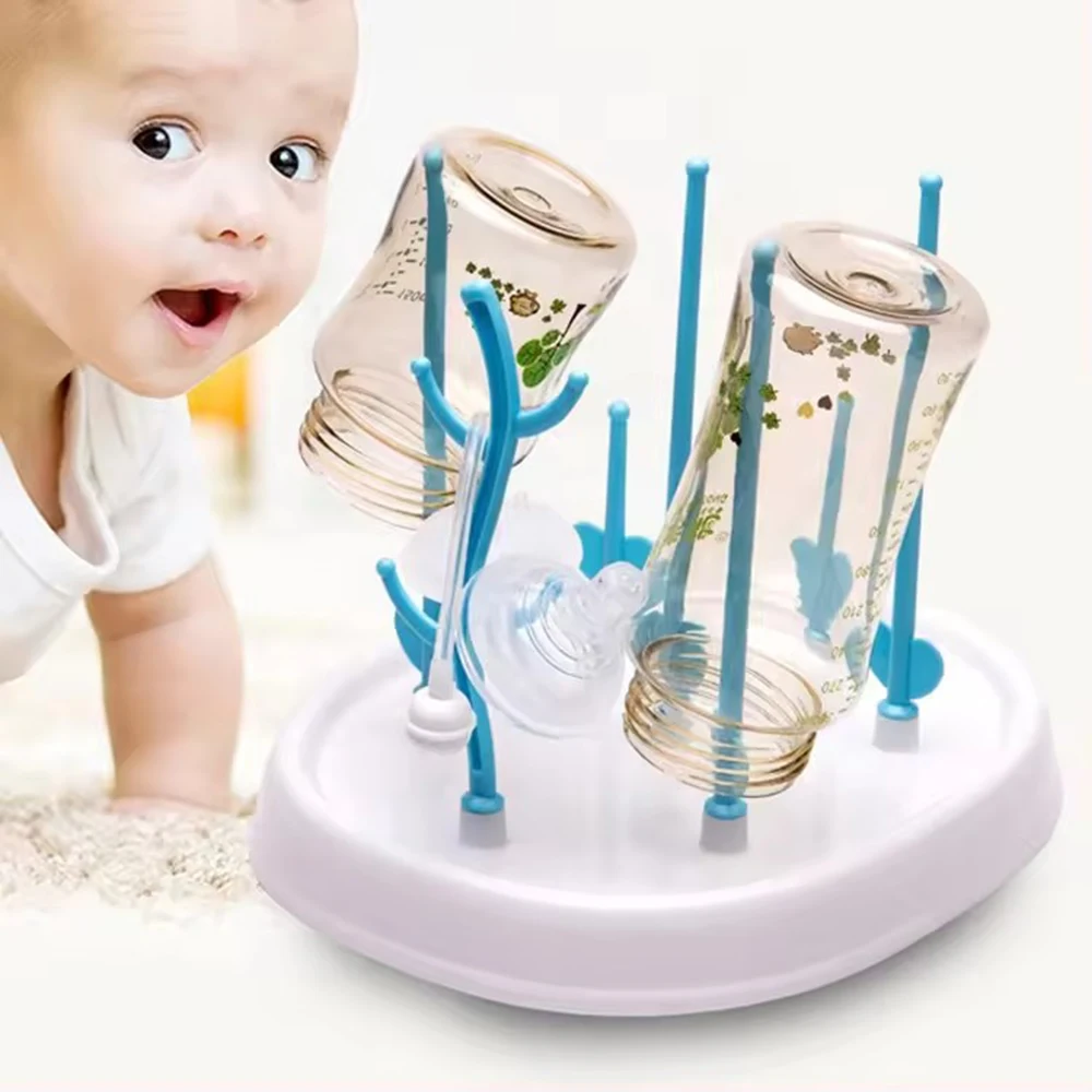 Neue Kreative Baum-förmigen Baby Flasche Trocknen Rack Multifunktionale Baby Flasche Ablauf Rack