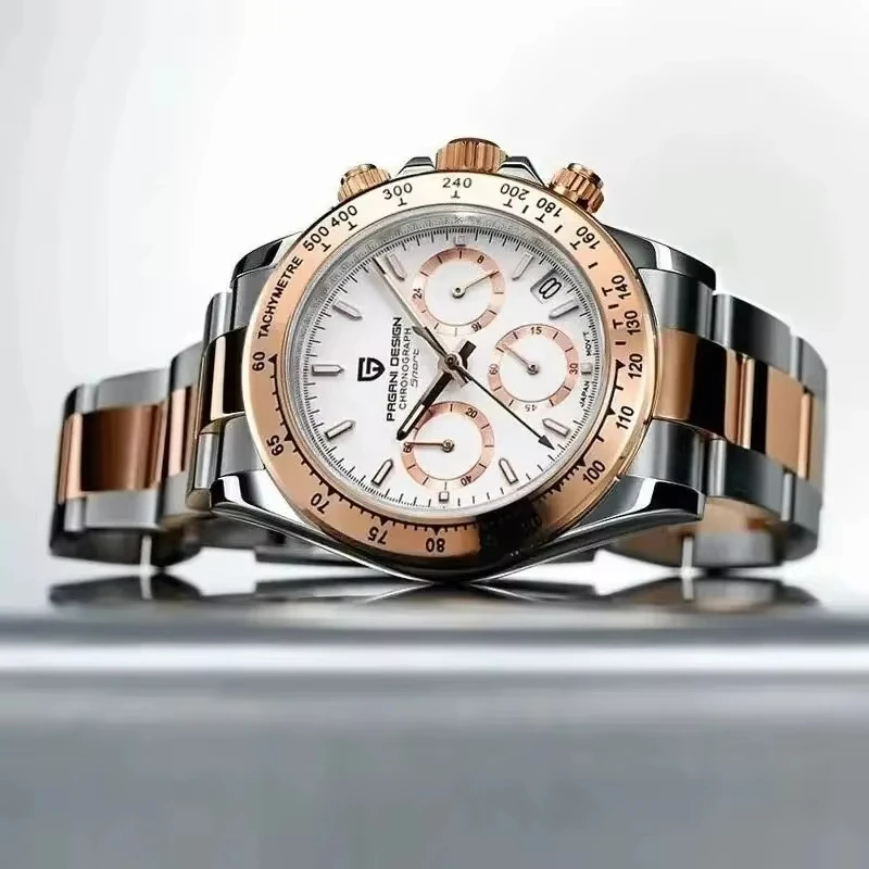 Gold 1644 PAGANI DESIGN 2024 Neue Herrenuhren Top-Marke Luxus Herren Quarz-Armbanduhr Herrenuhr