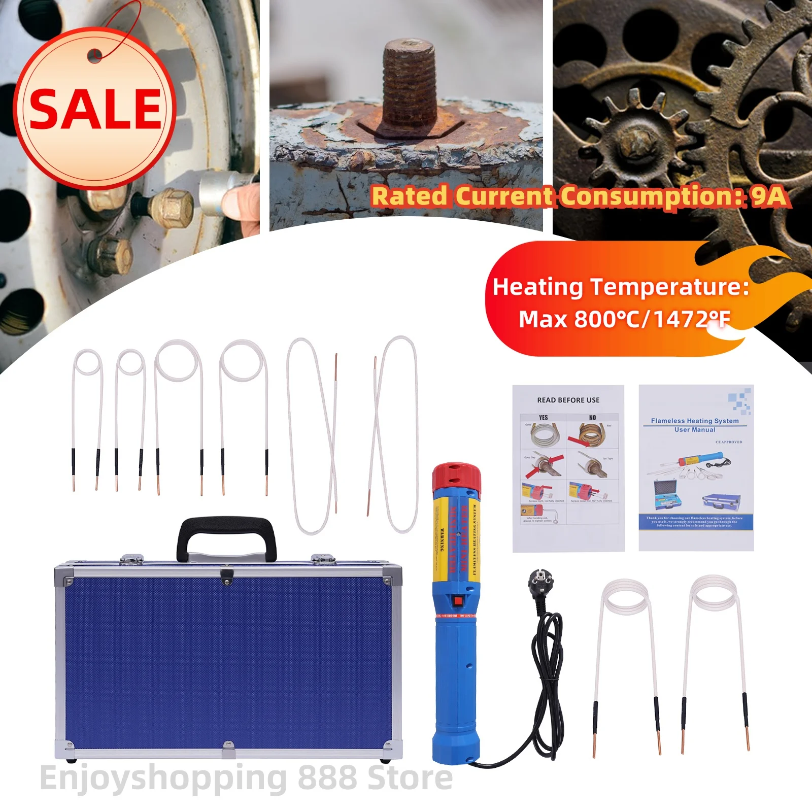 1100w magnetische Induktion heizung flammen lose Wärme induktion sheiz maschine Autore paratur