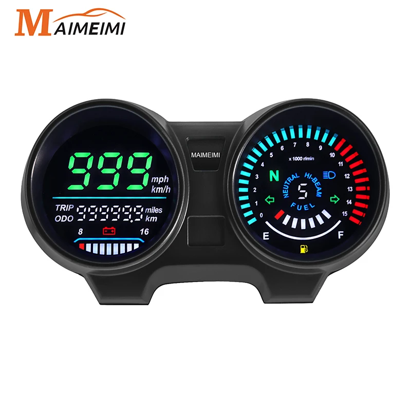 Motorrad Drehzahl messer Multi Gauge Tachometer Kraftstoff anzeige Temperatur messer für Brasilien