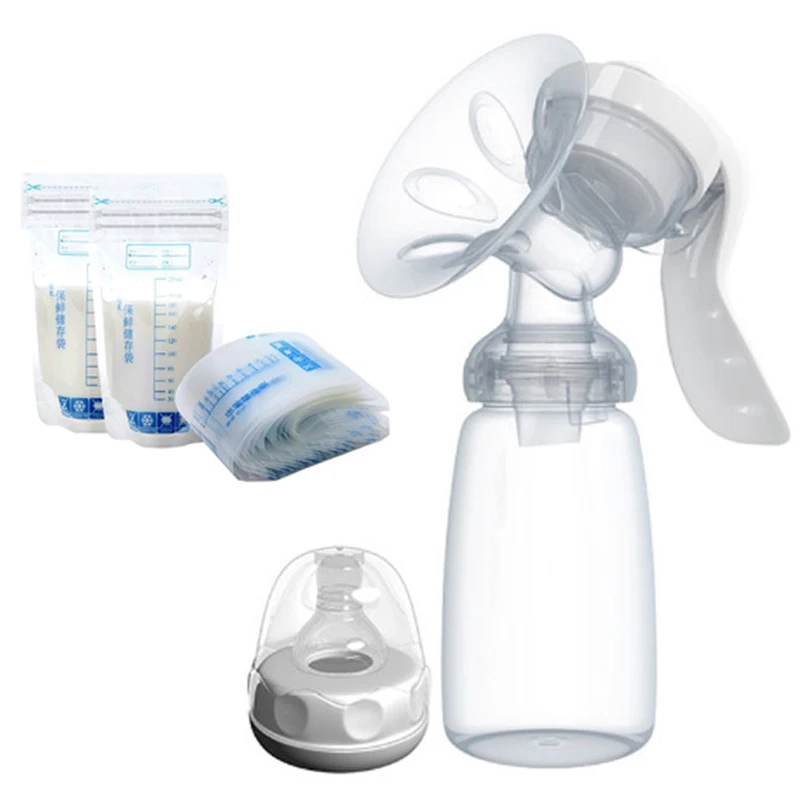 Hand-Typ Milch pumpe Baby Milch flasche Nippel mit Saug funktion Baby produkt Fütterung Milch pumpe
