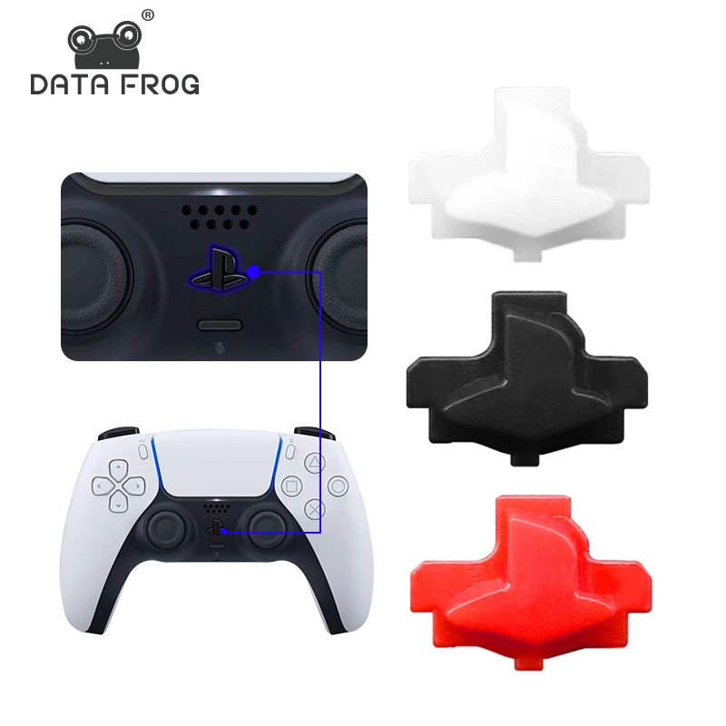 Daten Frosch Reparatur knopf geeignet für Sony PS5 Controller Zubehör Logo/Home Button rückwärts auf