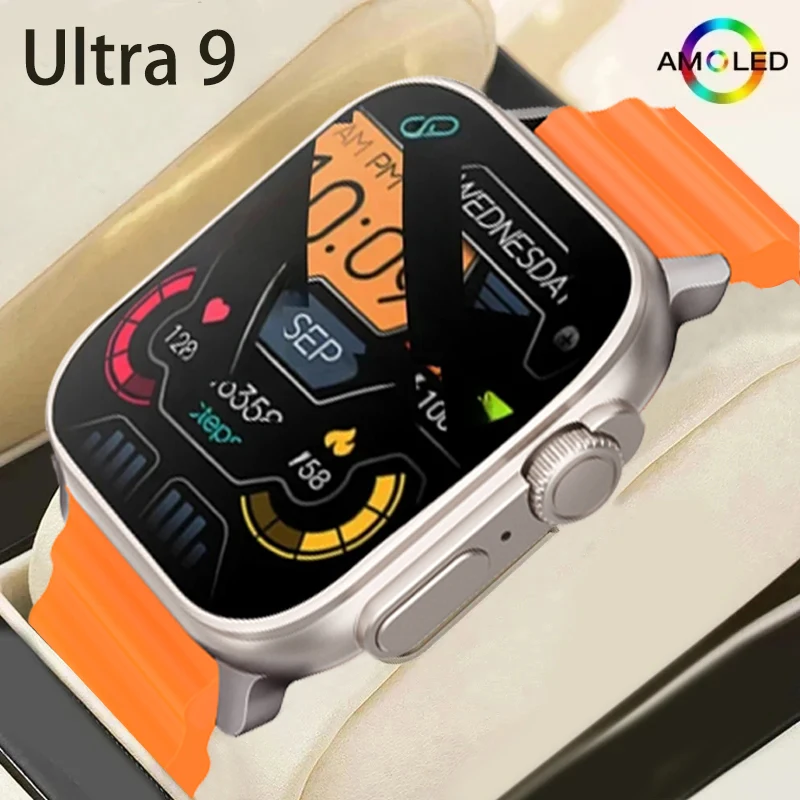 New Ultra 2 49mm Ultra 9 Series NFC Smart Watch BT Call Waterproof Health Monitor Watches Men PK