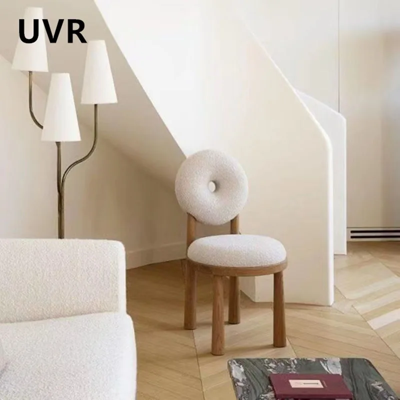 Uvr Restaurant Stuhl hochwertige Home Dressing Stuhl Lamm Wolle Schreibtisch Hocker Make-up