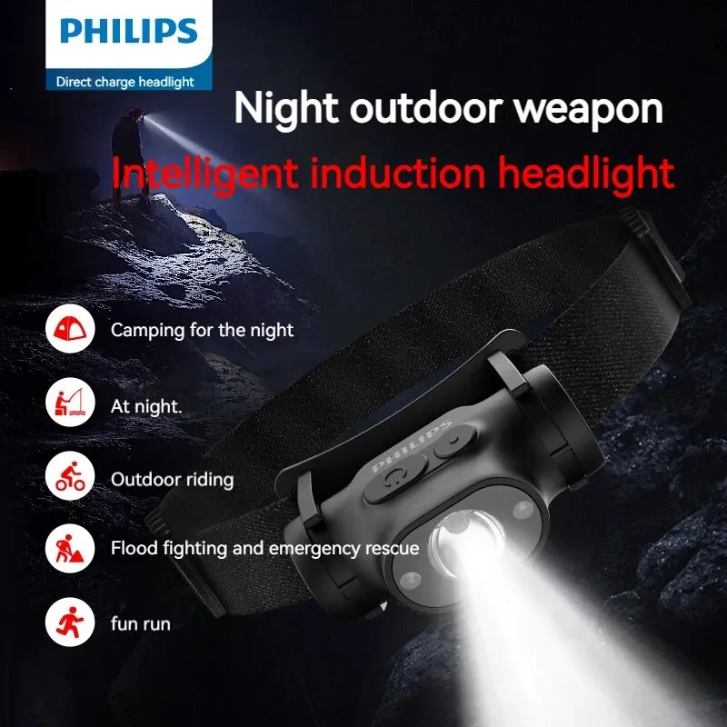Philips LED Scheinwerfer Sensor Scheinwerfer Beleuchtung Typ C wiederauf ladbare Scheinwerfer für