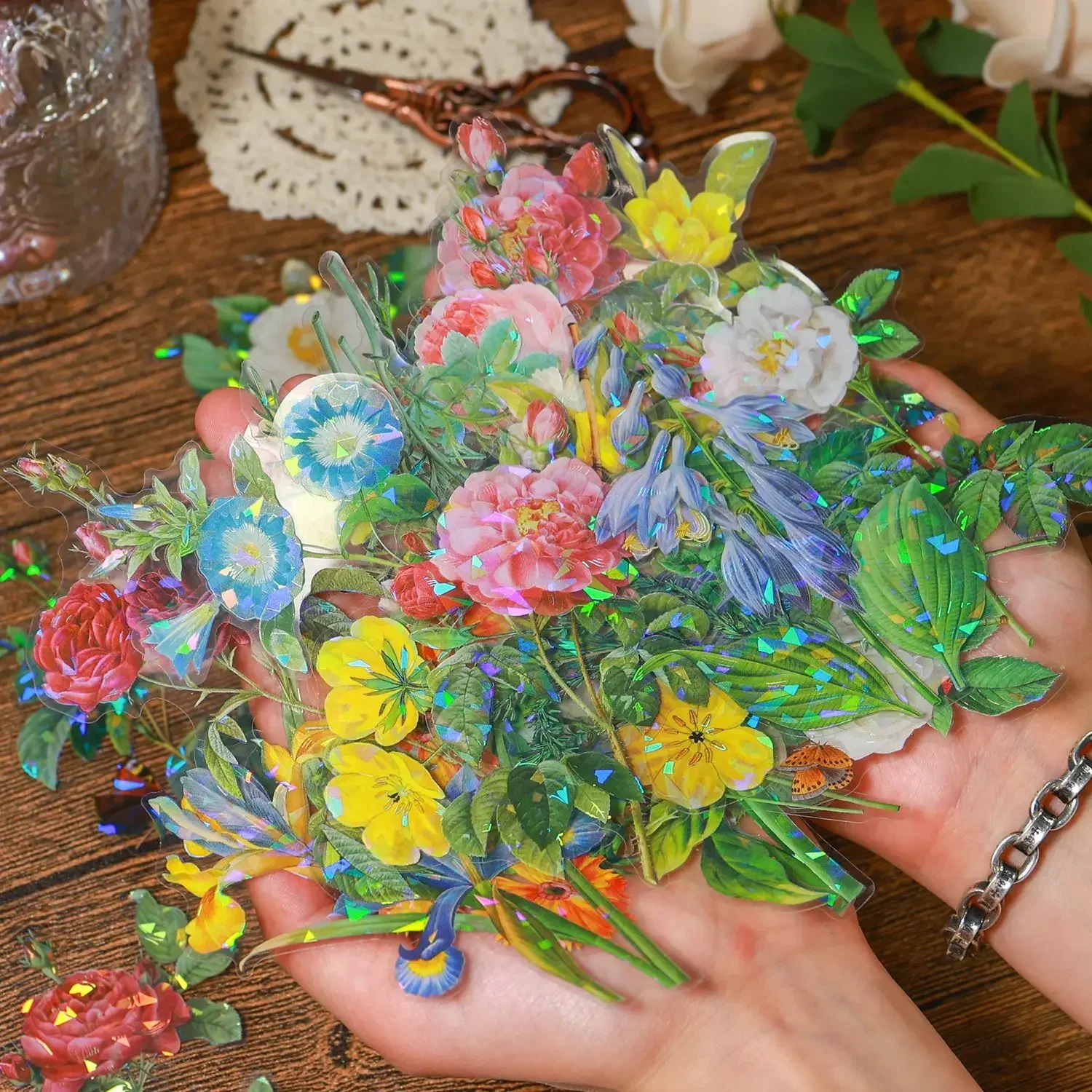 Journamm 10 teile/paket Haustier Vintage Blumen aufkleber DIY Scrap booking Kunst Collage Tagebuch Dekor Materialien Ästhetik fu