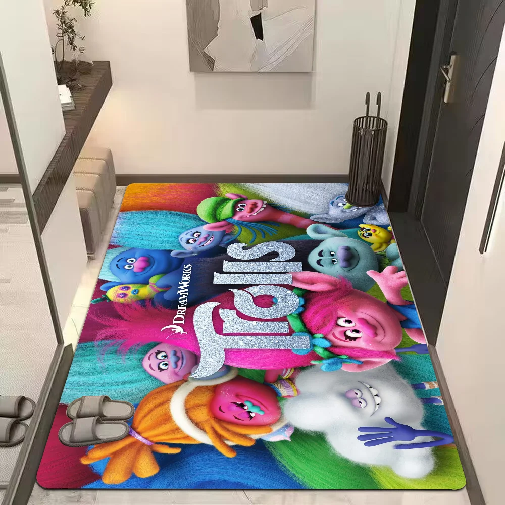 Cartoon T-Trolle Band zusammen Boden matte Rechteck Anti-Rutsch-Home Soft Badmat Haustür Indoor