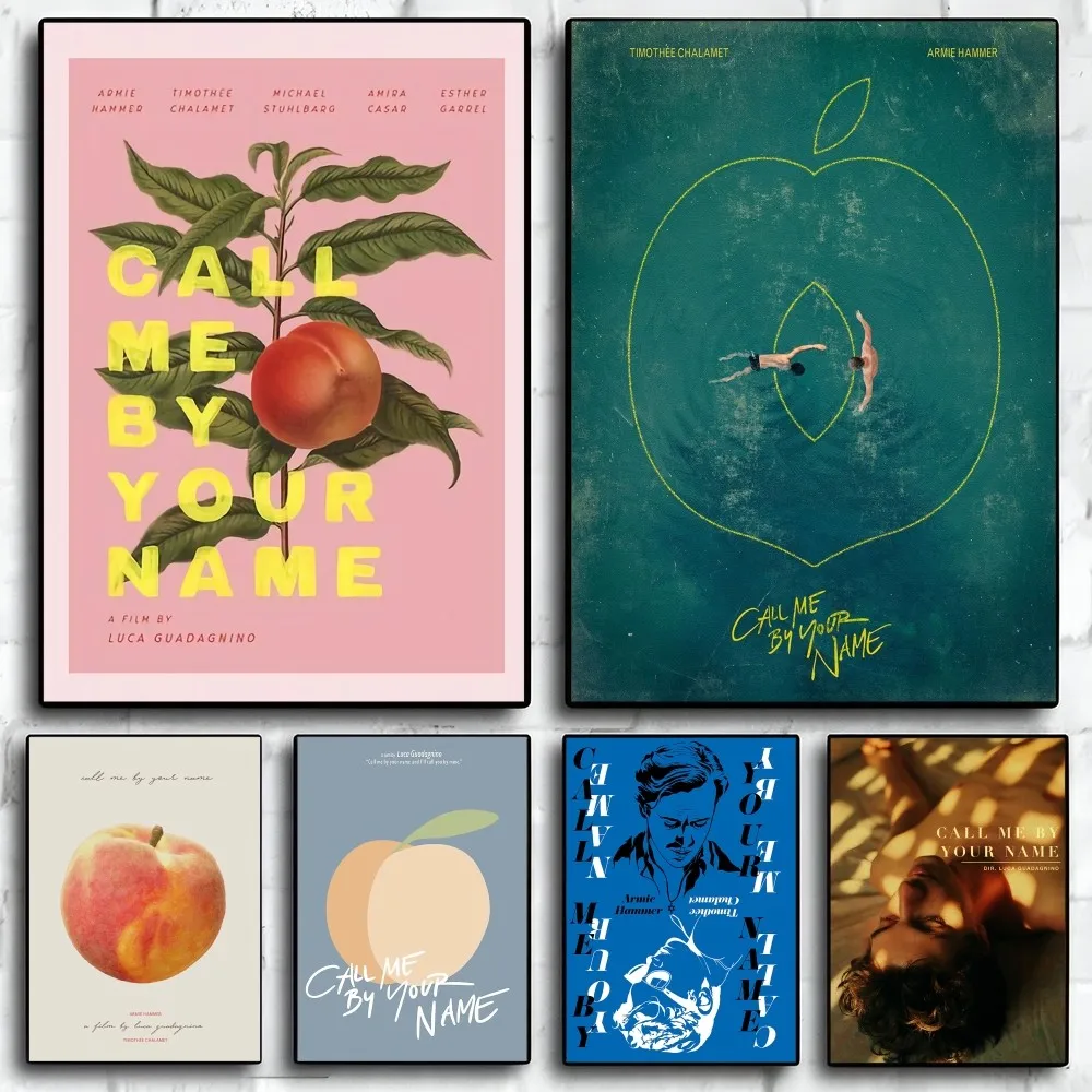 1pc rufen Sie mich bei Ihrem Namens plakat selbst klebende Kunst wasserdichter Papier aufkleber